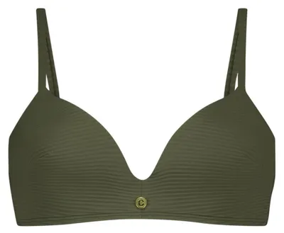 Produktbild von TEN CATE Plunge Padded Bikini Top - Deep Olive Deep Olive 42C