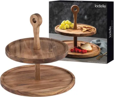 Produktbild von ladelle GATHER Servierturm akazie rund 2-etagig