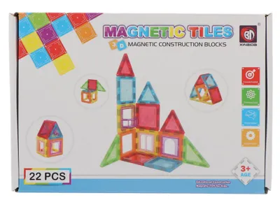 Produktbild von Science magnetische Bausteine 22-teilig buntes Konstruktionsspielzeug