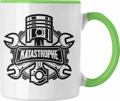 Produktbild von Trendation - KFZ Mechaniker Tasse Geschenk Spruch Männer KFZ Mechatroniker Geschenkidee Becher Werkstatt Katastrophe (Grün)
