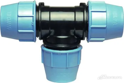 Produktbild von Unidelta PP T-Stück 90° 32mm x 32mm x 32mm