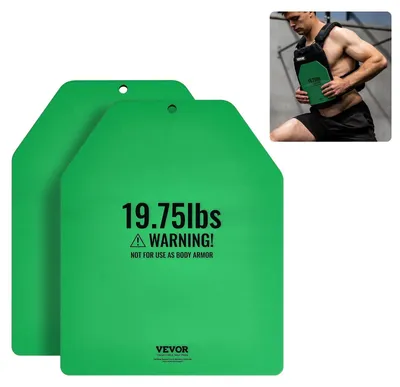 Produktbild von VEVOR Gebogene Gewichtsweste Platten, 6,6 kg Paare, Premium Stahl Taktische Gewichtete Platten für Weste, Ergonomisches Design, für Kraftausdauertraining, Laufen, Joggen, Fitness, Intensive Workouts