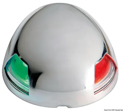 Image de Osculati Sea-Dog feu de navigation à leds 225° bicolore 12 m