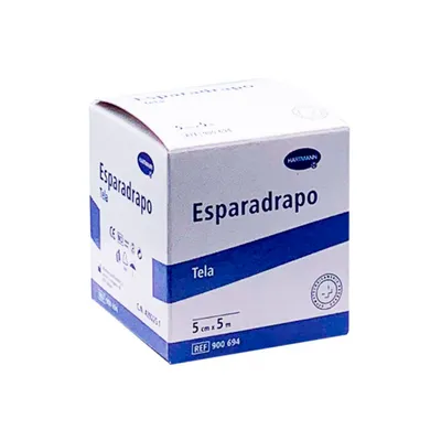 Image de Bande tissée hypoallergénique Hartmann 5 m x 5 cm