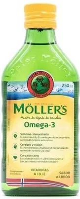Obrázok produktu pre Mollera's Moller's treskový olej s citrónovou príchuťou 250 ml