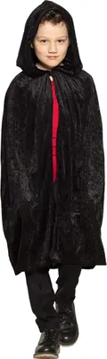 Image de Fossoyeur Costume Halloween Faucheur Cape Enfants Cimetière Gothique Robe