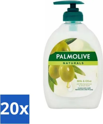Image de Palmolive - Lait & Olive - Savon à main avec pompe - Soignant & Doux - 500 ml - Pack avantage - 20 pièces