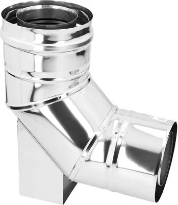 Produktbild von LAS Edelstahl Bogen 93° mit Auflage Ø 100/150 mm Brennwert