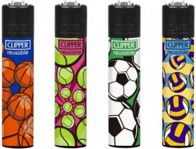 Zdjęcie produktu dla Zapalniczki Clipper - zestaw 4 sztuk: Aktywne