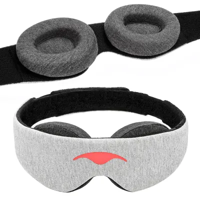 Image de Masque de sommeil – Masque de sommeil offrant une occultation maximale et des coussinets oculaires réglables, pour un confort optimal pour les personnes dormant sur le côté et lors des siestes.