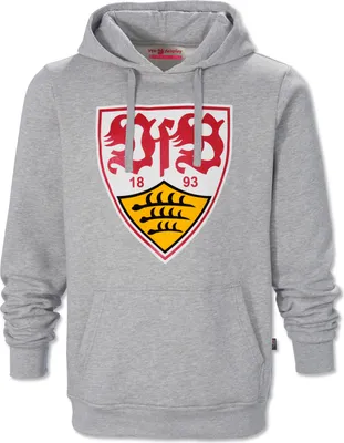 Produktbild von VfB Stuttgart Hoody Wappen grau Gr. XL