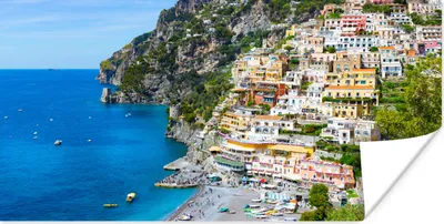 Produktbild von MuchoWow® Poster Haus - Italien - Küste 120x60 cm - Bild