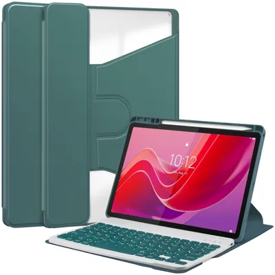 Produktbild von 2in1 Set Bluetooth Tastatur in Schwarz + Hülle für Lenovo Tab M11 2024 TB-330FU / TB-331FC 11 Zoll Case Schutzhülle Standfunktion Sleep and Wake