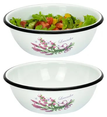 Obrázek produktu pro Silesia Emalia Smaltovaná mísa 24 cm levandule 2,5l