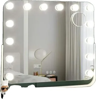 Obrázek produktu pro Zrcátko na líčení, 14 LED světel, 10x zvětšující zrcátko, 360° rotace