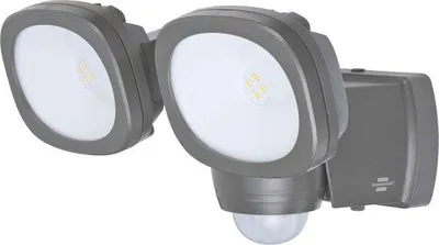 Image de Lampe d'extérieur à LED avec détecteur de mouvement et luminosité réglable - 8 LED, 240 lumens, étanche (IP44)