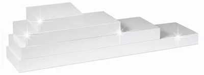 Obrázok produktu pre Kondela Polica Gana 80x25 cm - biely lesk