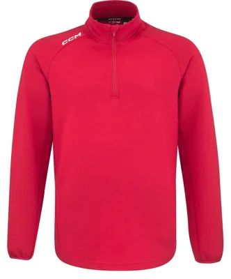 Produktbild von CCM LOCKER ROOM 1/4 ZIP Senior 2022, Größe:M, Farbe:rot
