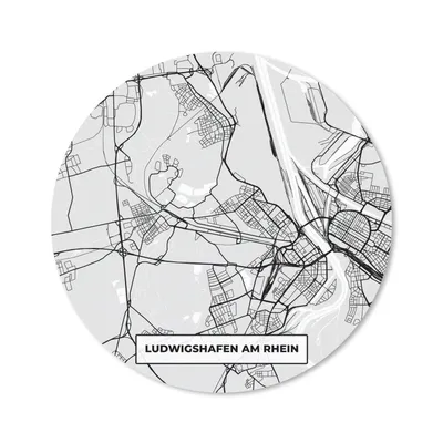 Produktbild von MuchoWow® Mauspad Mousepad Karte - Deutschland - Ludwigschafen Am Rhein - Karte - Stadtplan 40x40 cm - Mousepads - Maus Mat - Pad - Mausunterlage - Schreibtisch Accessoires