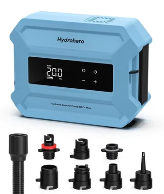 Produktbild von Elektrische SUP-Luftpumpe - D21PRO - 5200 mAh - 18,5 V - 20 PSI - Wiederaufladbar - Tragbar