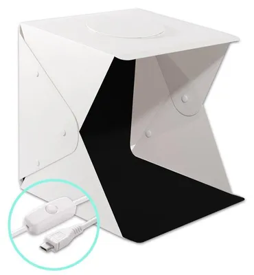 Immagine prodotto di Studio fotografico portatile con illuminazione a LED alimentata tramite USB