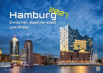 Imagen del producto de Calendario de pared de Hamburgo 2027 - Formato grande A2
