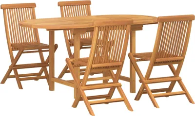 Produktbild von Garten Essgruppe 5 pcs Braun Massivholz Teak