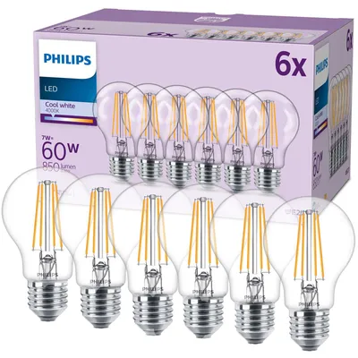 Obrázok produktu pre Philips 8719514450950, 7 W, 60 W, E27, 850 lm, 15000 h, Studená biela