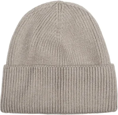 Produktbild von styleBREAKER Uni Beanie Strickmütze Rippenmuster Krempe, Grau