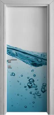 Produktbild von Tür Selbstklebende 80x210 cm Türfolie Türtapete Klebefolie - Spritzen Wasser