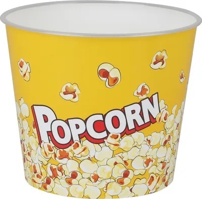 Produktbild von Popcorn-Schale Retro gelb | Snack-Behälter 2,2 Liter Fassungsvermögen