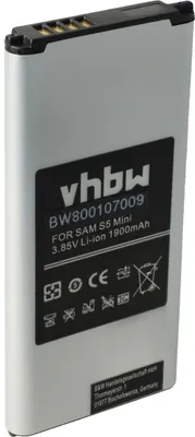 Produktbild von vhbw Akku kompatibel mit Samsung Galaxy SM-G800Y Handy Smartphone Telefon (1900 mAh, 3,85 V, Li-Ion)
