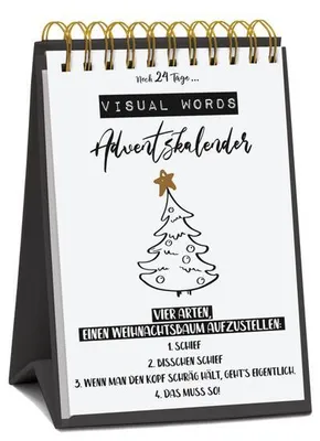 Obrázek produktu pro Tisch-Adventskalender 'Visual Words'