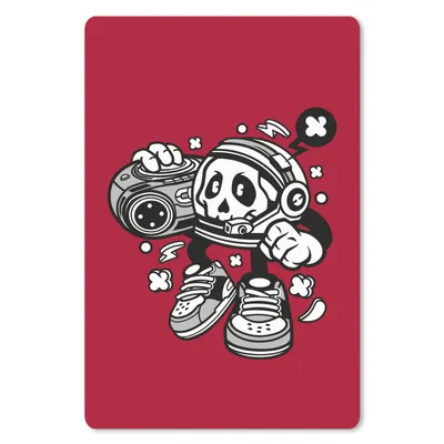 Produktbild von MuchoWow® Mauspad Mousepad Radio - Rot - Vintage 18x27 cm - Mousepads - Maus Mat - Pad - Mausunterlage