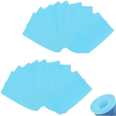 Produktbild von 20 Stš¹ck Skimmer Socken,Filtersocken Skimmer,Skimmersocken fš¹r Pool,Skimmernetz fš¹r Filterkorb Skimmerkorb Piscine Wiederverwendbar,Skimmernetz,Poolsieb,Skimmer Filtersocken,Filterstrumpf,Poolsocken