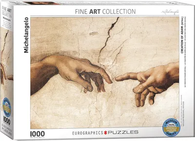 Immagine prodotto di puzzle da 1000 pezzi Michelangelo La creazione di Adamo