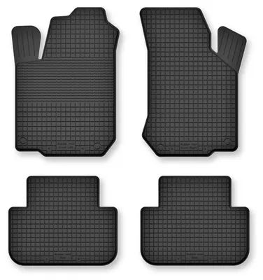 Produktbild von Gummi-Fußmatten für Ford Focus MK1 FL 2001-2004 – 4-tlg, Schwarz, Semi-Universal, angepasst – Wielganizator Semi-Universal