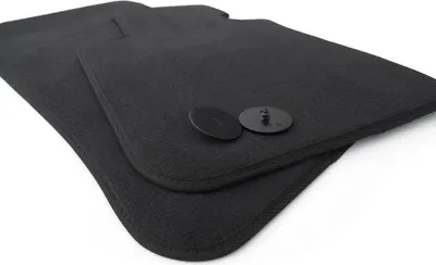 Immagine prodotto di Tappetini per BMW Serie 1 E81 E82 E87 E88 M1 tappetini per auto in velours qualità originale, nero, 2 pezzi, anteriore
