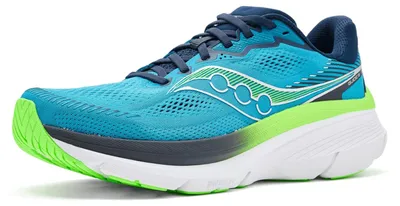 Image de SAUCONY GUIDE 19, chaussures de course, couleur bleue, taille EU 43