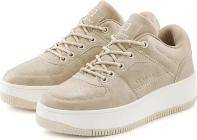 Produktbild von Elbsand Sneaker Schnürschuh, Freizeitschuh, Halbschuh, Schnürhalbschuh, Turnschuh beige Größe 40