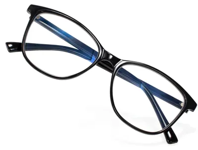 Productafbeelding van Blauwlichtfilter bril voor dames, model TR90, zwarte computerbril