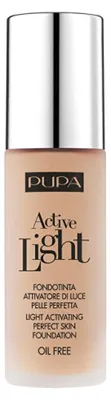 Produktbild von PUPA Milano Active Light - Light Activating Foundation, Pumpenflasche, Flüssigkeit, Jeder Hauttyp, Glättend, Sand, 30 ml