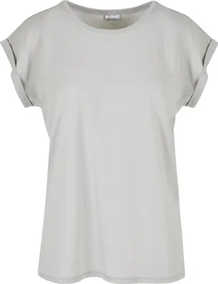 Produktbild von Build Your Brand Kurzarm-T-Shirt für Frauen Uapha hellgrau L