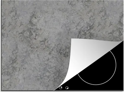 Produktbild von KitchenYeah© Herdabdeckplatte Industriell - Beton - Muster , 70x52cm, Küche Deko, Glaskeramikkochfeld Herdabdeckung, Abdeckplatte fùr Kochfeld