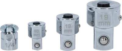 Produktbild von KS Tools 503.4286, Steckschlüssel-Satz, 4 Kopf/Köpfe, Chrom-Vanadium-Stahl, DIN 3120, ISO 1174, 270 g