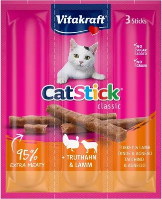 Immagine prodotto di Vitakraft Cat Stick Classic Tacchino e Agnello 18g [18202]