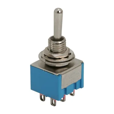 Obrázok produktu pre Vypínač páčkový 250V/3A ON-OFF-ON 2 obvody ST305