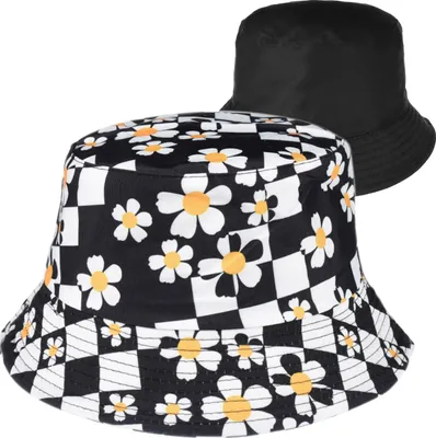 Produktbild von Versoli Bucket Hat Wendehut Sommerhut Fischermütze Sonnenmütze Sonnenschutz Uni - BLUMEN