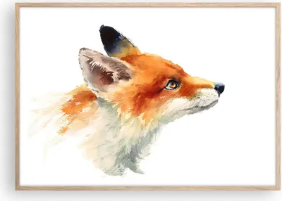 Produktbild von Gerahmtes Poster - Rahmen in heller Eiche - Fuchs Tier Natur - 100x70 cm - Wand Bild - Wanddeko - Wandbilder - Wandposter - Bilderrahmen - Bilder - Kunstdruck - Wandbild - P2NAA100x70-3904