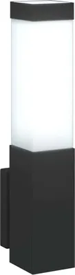 Zdjęcie produktu dla Zewnętrzna lampa ścienna Czarny 10.5 x 6 x 33 cm